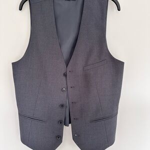 Men's Gray Suit Vest Slim Fit